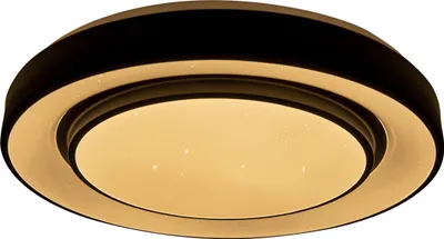 Produktbild von Näve Leuchten LED / CCT / RGB Deckenleuchte "MONTEREY" Ø: 38cm LED / CCT / RGB Deckenleuchte "MONTEREY" Ø: 38cm Deckenleuchten - LED / CCT / RGB Deckenleuchte "MONTEREY" Ø: 38cm, Deckenlampe im Functional Style, aus Metall und Kunststoff in schwarz, 7 cm hoch, Ø 38 cm, inkl. LED – dimmbar – CCT-Wechsler – RGB-Farbwechsler – Nachtlichtfunktion – Fernbedienung – mit Kristalleffekt – Inkl. Memoryfunktion