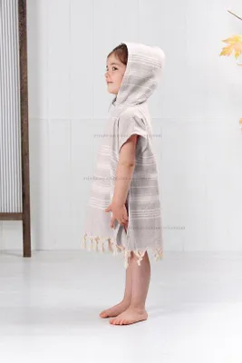 Produktbild von Jaju Baby Katoenen kinderponcho met klittenband