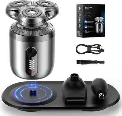 Produktbild von Mini Rasierer, Elektrorasierer, Elektrischer Rasierer, Barttrimmer, Nasenhaartrimmer, Nass und Trocken