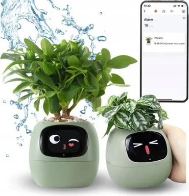 Zdjęcie produktu dla Inteligentna doniczka IVY SMART PLANTER osłonka na donicę PLANTSIO ZIELONA