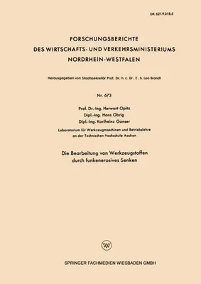 Zdjęcie produktu dla Die Bearbeitung von Werkzeugstoffen durch funkenerosives Senken