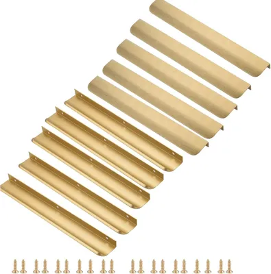 Obrázek produktu pro Skryté nábytkové úchytky pro kuchyňské skříňky - 10 kusů - rozteč otvorů 256 mm