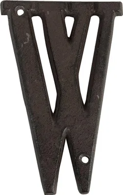 Produktbild von Clayre & Eef Eisen Buschstabe W 13 cm Braun Eisen