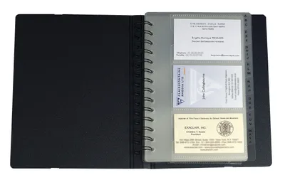 Zdjęcie produktu dla Exacompta 75034E, Polipropylen (PP), Czarny, 120 kart(y), 145 mm, 200 mm