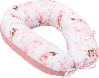 Produktbild von Little Fairy & Smokey Pink Soft Velvet V-förmige Kissen