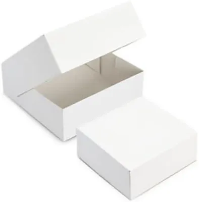 Imagen del producto de Cajas de cartón para tartas, 10 unidades, 29x29x8 cm, para transporte