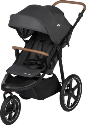 Produktbild von Bebeconfort Cloudy, All-Terrain-Baby Stroller, 0-4 Jahre (max. 22kg), verstellbar, schnell zusammenklappbar, 3 groe Luftreifen, Mineral Graphite