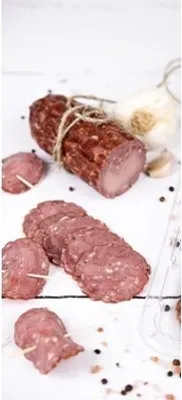 Produktbild von Kiełbasa krakowska sucha z dziczyzny 120g plastry Las Huberta