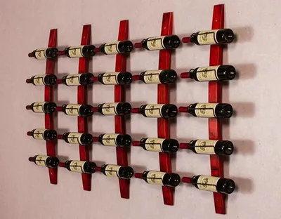 Produktbild von Wandweinregal Weinregal Edelstahlweinregal Designweinregal Wand-Weinhalter