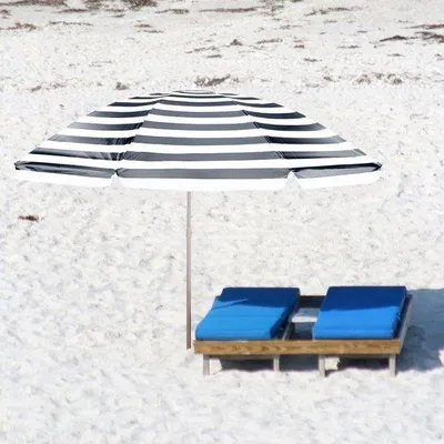 Image de Parasol de plage haut et réglable - Ø 200 cm