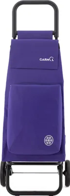 Produktbild von Garmol Einkaufswagen mit Thermo-Kühltasche - 2 Räder, 55L Kapazität, klappbar