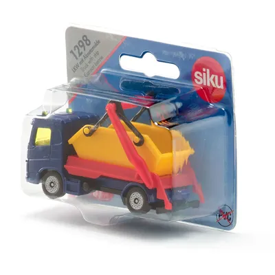 Produktbild von Siku LKW mit Absetzmulde, LKW-/Anhänger-Modell, 3 Jahr(e), Kunststoff, Metall, Gelb, Navy, Rot