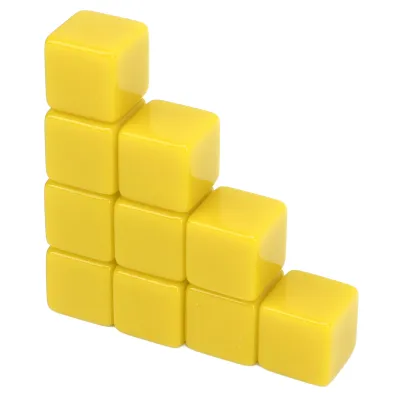 Obrázok produktu pre Zápis na kocky, prázdne kocky, sada kociek 16 mm, výučba kociek, sada kociek pre domácich majstrov, sada kociek so 6 stranami