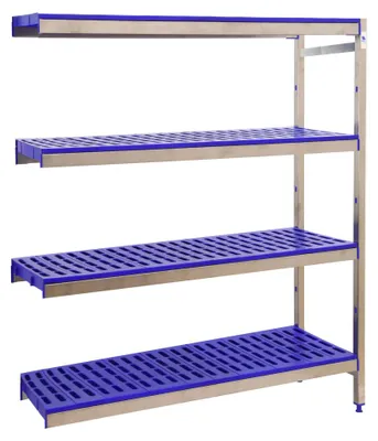 Image de Etagère Sans Vis Simoninox Aditiooranl 4pp/2000x1260x400 A.inox/bleu 2000x1260x400 - Simonrack