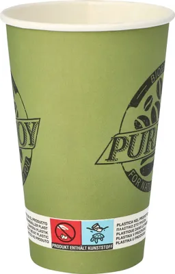 Zdjęcie produktu dla Papstar 87868, 300 ml, Karton, Polilaktyd (PLA), Zielony,  8 cm, 117 mm
