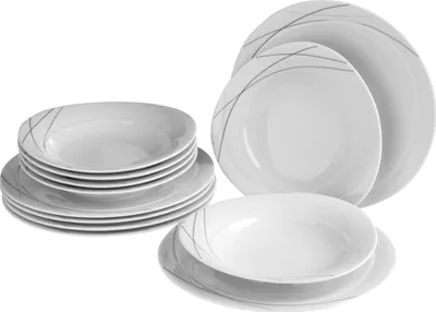 Produktbild von Seltmann Weiden 4003106947794, Suppenteller, Rund, Porzellan, Weiß, 28 cm, 12 Stück(e)