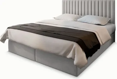 Produktbild von Masseno Boxspringbett BRESEL 180x200 cm Komplett-Set mit Bonell Matratze und Topper, Polsterbett mit Bettkästen -Hellgrau, PAROS 05