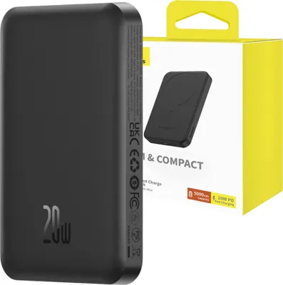 Obrázok produktu pre Baseus 6932172636234, 5000 mAh, Lítium polymér (lipo), Čierna