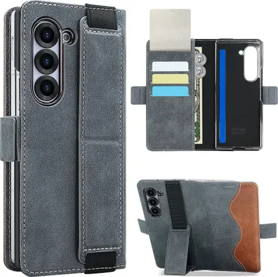 Produktbild von INF Samsung Galaxy Z Fold Case mit Kartenhalter & Ständer Grau Modell 3