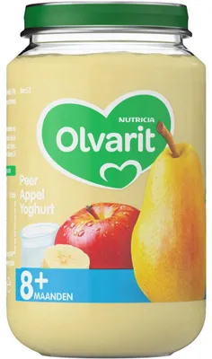 Productafbeelding van Olvarit Peer appel yoghurt 8M53 (200 gr)