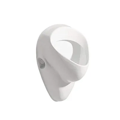 Produktbild von VBChome Urinal Zulauf von Hinten Weiß Modern Hochwertig Keramik Pinkelbecken Pissoir Wandurinal Wandpissoir