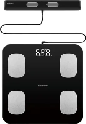 Produktbild von Klausberg Personenwaage mit Körperfett- und Körperzusammensetzungsmessung, smart KB7852