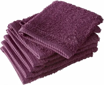 Produktbild von waschlappen Hélène21 x 15 cm Baumwolle violett 6 Stück
