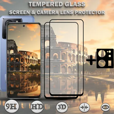 Produktbild von 2-Pack XIAOMI 13T PRO Displayschutzfolie und 1-Pack Objektivschutz aus 9H gehärtetem Glas
