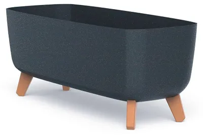 Obrázek produktu pro Květináč GRACIA CASE ECO WOOD antracit 58cm