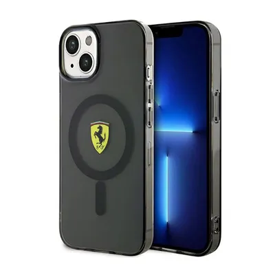 Produktbild von Ferrari Translucent MagSafe - iPhone 14 Hülle (Schwarz)