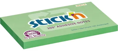 Obrázek produktu pro Bloček samolepicí Stick'n Hopax 360°, 76x127 mm, zelený, 100 lístků