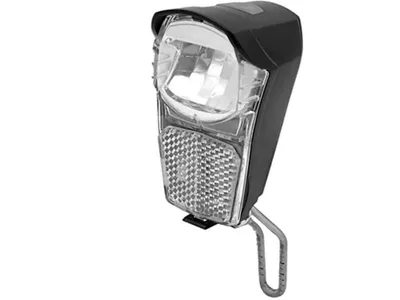 Image de Lampe avant de vélo LED avec réflecteur et StVZO avec piles