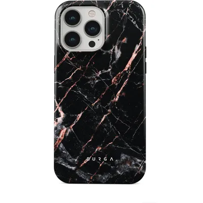 Produktbild von Hülle für Apple iPhone 15 Pro - Burga Tough Hard Case Back Cover - Rose Gold Marble