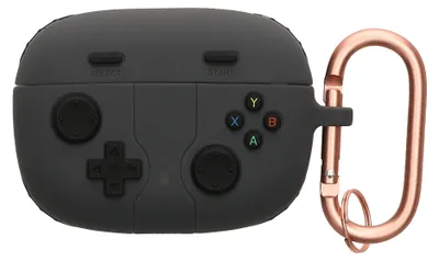 Produktbild von kwmobile Design Schutzhülle für JBL Wave Beam / Beam 2 / Wave 200TWS Hülle - TPU Silikon Case für Kopfhörer Ladecase - stoßfestes Cover mit Karabiner
