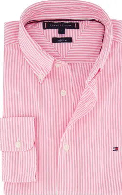 Produktbild von Tommy Hilfiger Hemd rosa Regular Fit gestreift