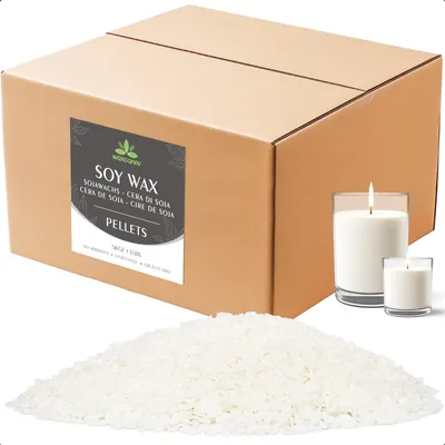 Sojawachs für Kerzen, 5 kg, Premium-Kerzenwachs zum Gießen