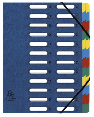 Produktbild von Exacompta Ordnungsmappe Harmonika 55242E DIN A4 24Fächer blau