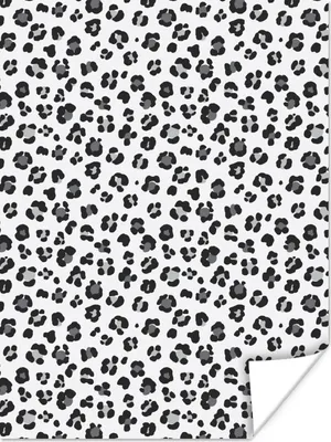 Produktbild von MuchoWow® Poster Tiermuster - Panther - Grau 120x160 cm - Wandbilder
