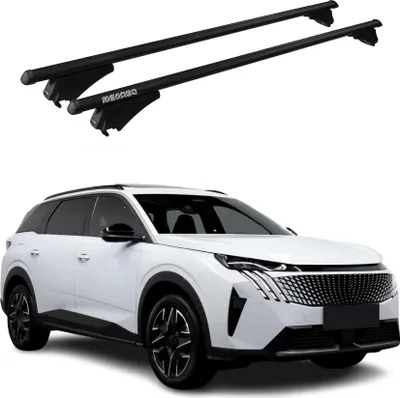 Immagine prodotto di Menabo portapacchi base per Peugeot 5008 mk3 2024-25 75kg alluminio nero 2pz