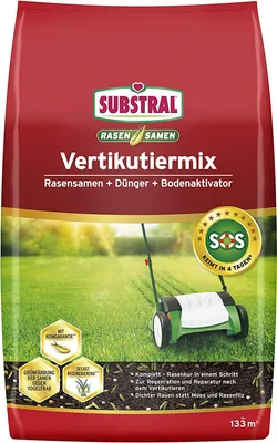 Obrázek produktu pro Substral skarifikační směs Travní směs pro obnovu trávníku, travní hnojivo a půdní aktivátor, pro 133 m² kg, 4 kg sáček, 86931