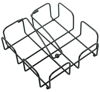 Produktbild von DRW Serviettenhalter aus Metall in Schwarz, 19 x 19 x 7 cm