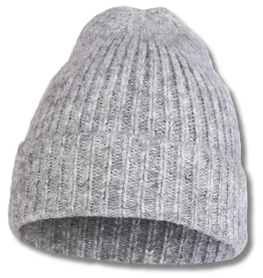 Immagine prodotto di Cappello da donna grigio - cappello alla moda - cappello intramontabile - cappello invernale caldo - cappello lavorato a maglia
