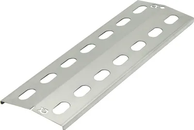 Produktbild von 35 x 10,5 cm / 1,0mm stark / Edelstahl Brennerabdeckung Flammenverteiler für Gasgrill / "Grillclub" Qualität aus Deutschland