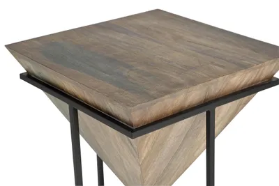 Immagine prodotto di Tavolino in legno di mango Lunai, 64 cm x 50 cm x 50 cm Giner y Colomer