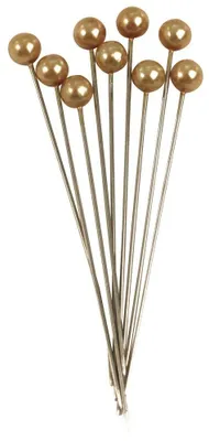 Parelkopspelden 64+6 mm gold 25 Stück