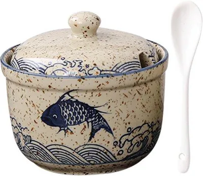 Image de Pot à épices en céramique - Blanc - 1 pièce