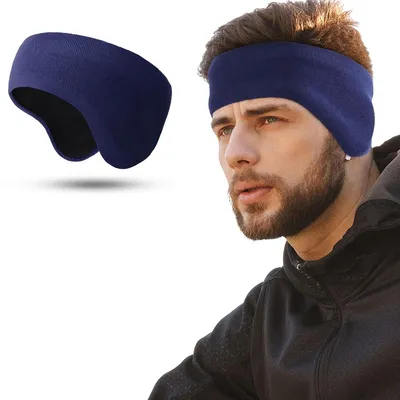 Productafbeelding van WTACTFUL Dubbellaags Fleece Pro, Oorwarmers Muffs Koud Weer Hoofdband Oor Covers voor Mannen Vrouwen Ski Running Fietsen