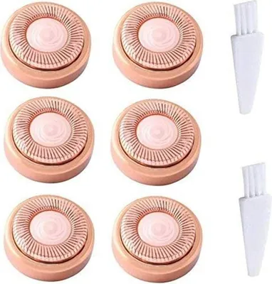 Produktbild von 6 Rosy Gold Ersatzköpfe für Flawless Gesichtshaarentferner – Ideal für Lippen, Kinn, Wangen & Koteletten | Gesichtshaarentfernung Kosmetik