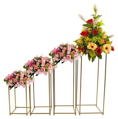 Produktbild von Blumenständer für Pflanzen, Goldfarben, Stabile Eisenkonstruktion