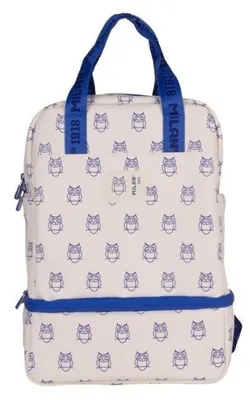 Imagen del producto de Mochila escolar infantil de 13,5 litros, color beige, modelo MILAN